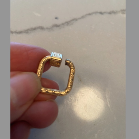 Marla Aaron 14K Etched Meander Lock Charm (OS) - Picture 9 of 9